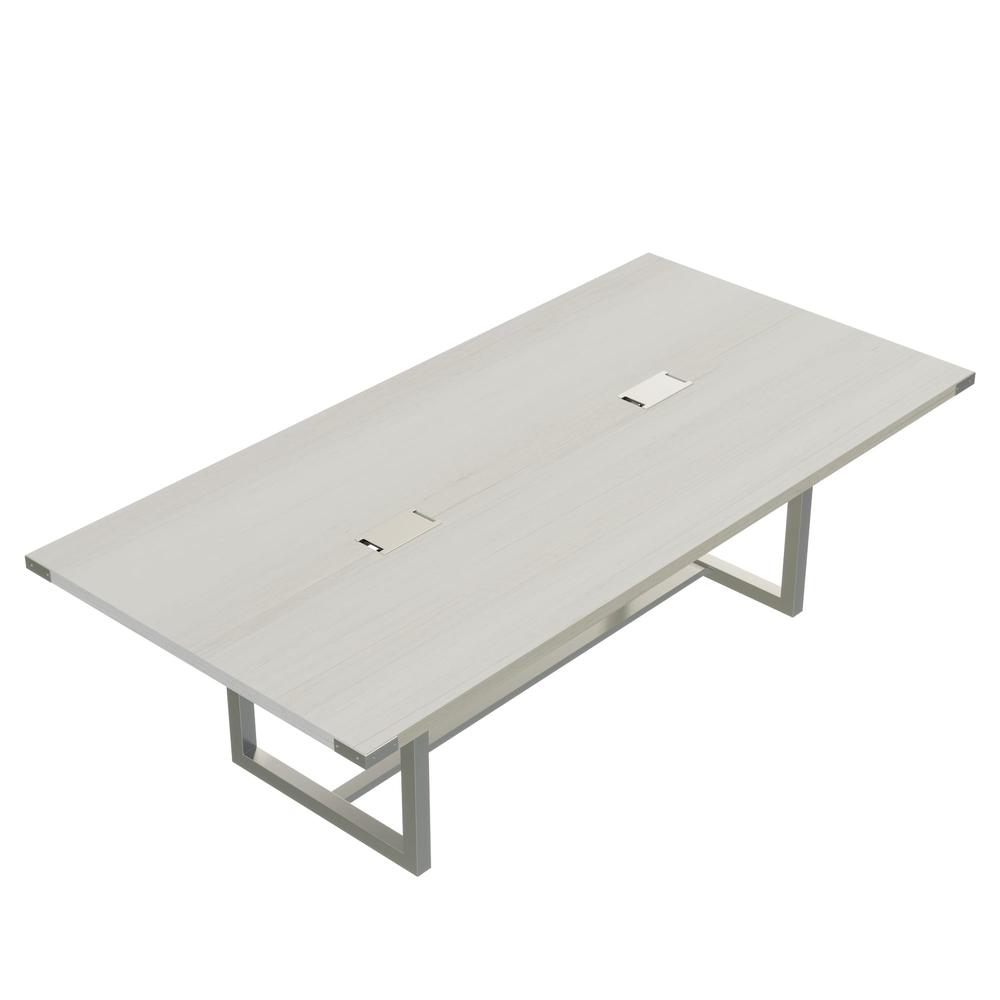 Mirella™ Conference Table, Sitting-Height, 8’ White Ash