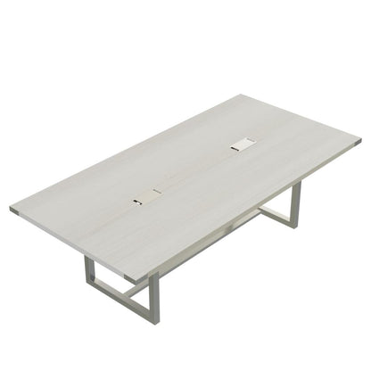 Mirella™ Conference Table, Sitting-Height, 8’ White Ash