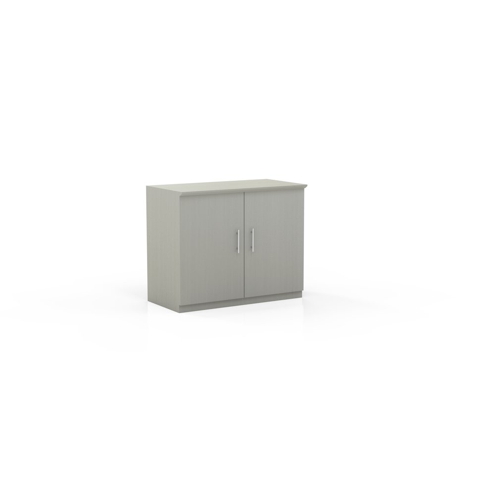 36" StorageCabinet with Wood Doors, Textured Sea Salt
