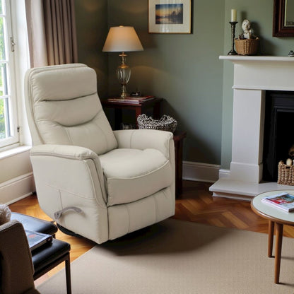 Ivory Recliner Nursery Glider  – Elegant Boucle Chairs for Comfort