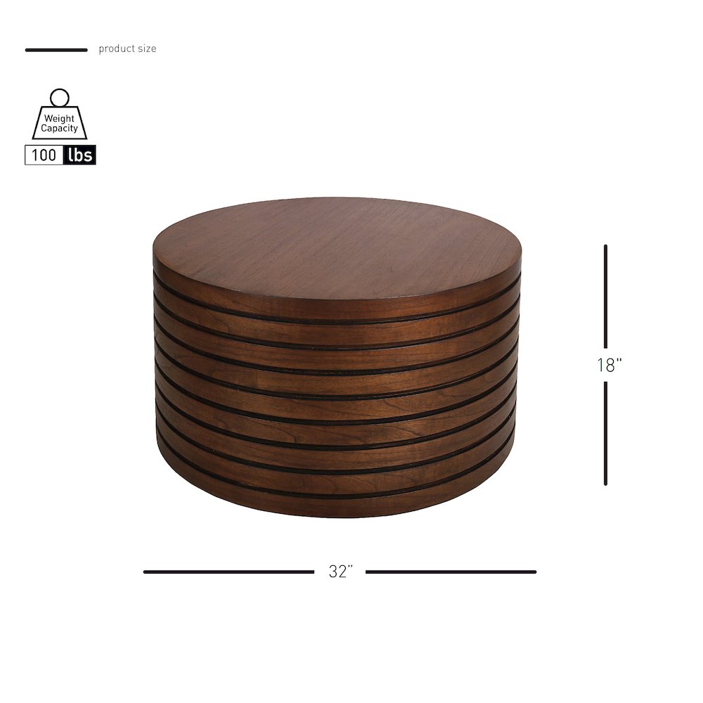 Corvin Coffee Table - Walnut