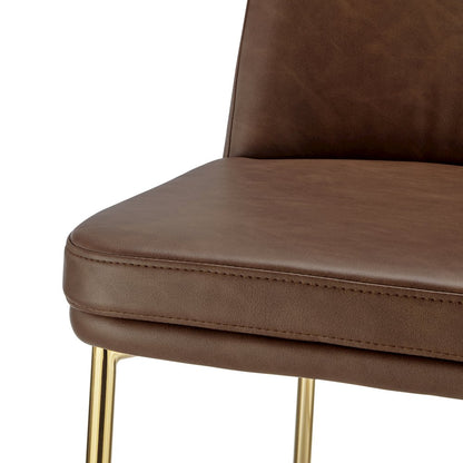 Keisha Faux Leather Counter Stool, (Set of 2)