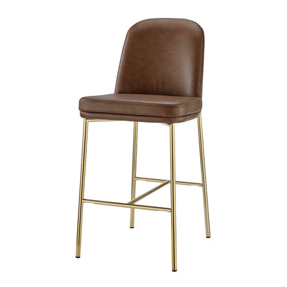 Keisha Faux Leather Counter Stool, (Set of 2)