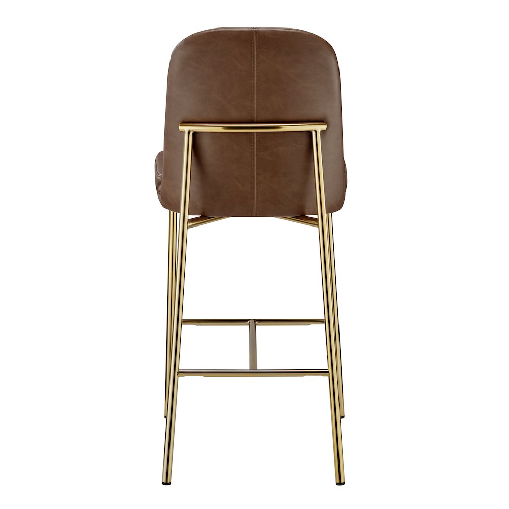 Keisha Faux Leather Counter Stool, (Set of 2)