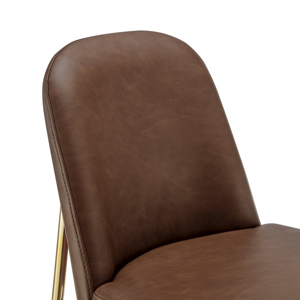 Keisha Faux Leather Counter Stool, (Set of 2)