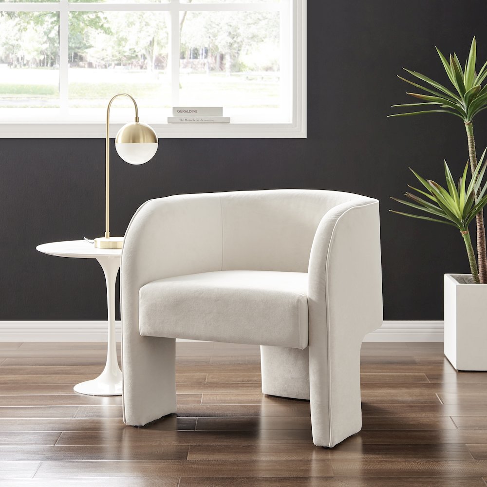 Matteo Velvet Accent Arm Chair