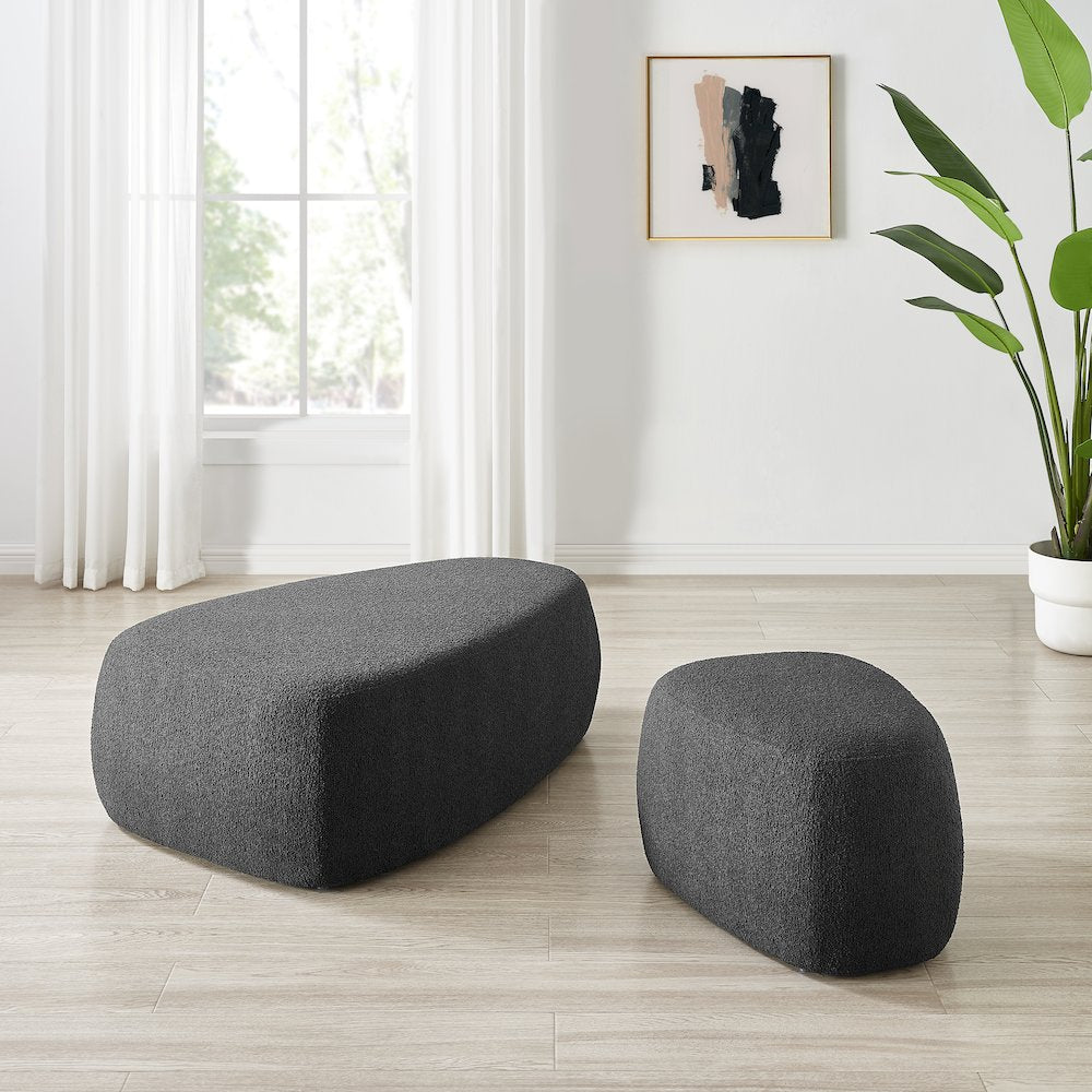 Carlese Boucle Small Ottoman