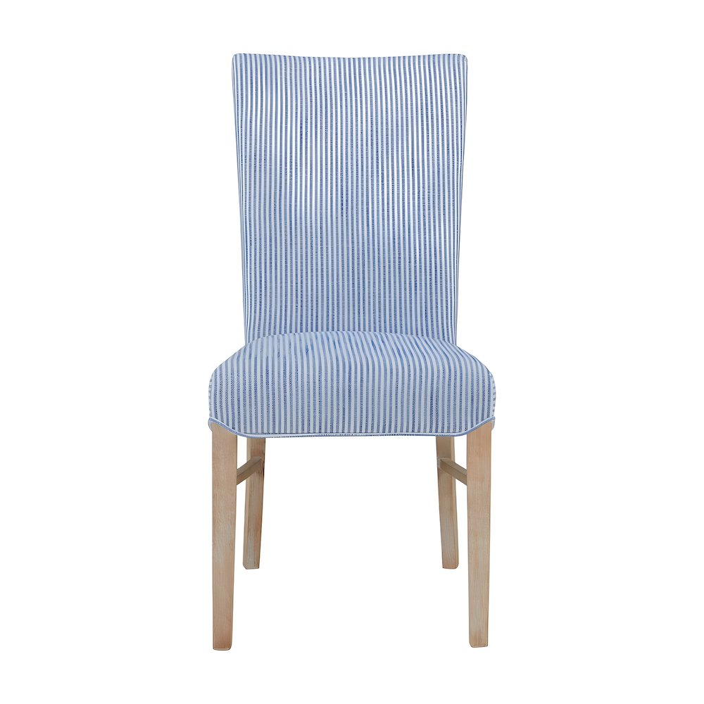 Viscose Linen Parsons Dining Side Chair with Solid Birch Legs, Set of 2