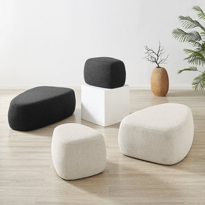 Carlese Boucle Small Ottoman