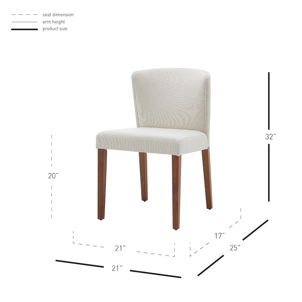Albie Fabric Dining Side Chair, (Set of 2)
