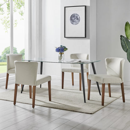 Albie Fabric Dining Side Chair, (Set of 2)