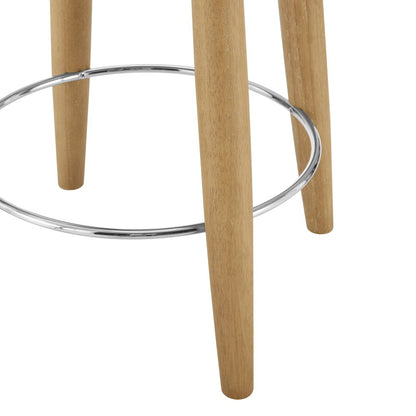 Deandre Boucle Backless Swivel Counter Stool