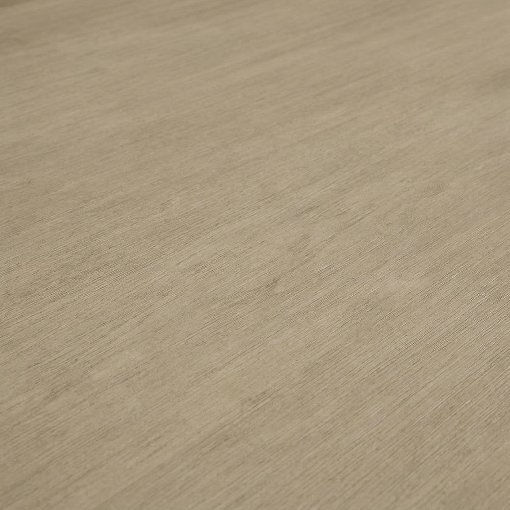 Solid Acacia Wood Dining Table with Japandi-Style Natural Finish, Seats Six