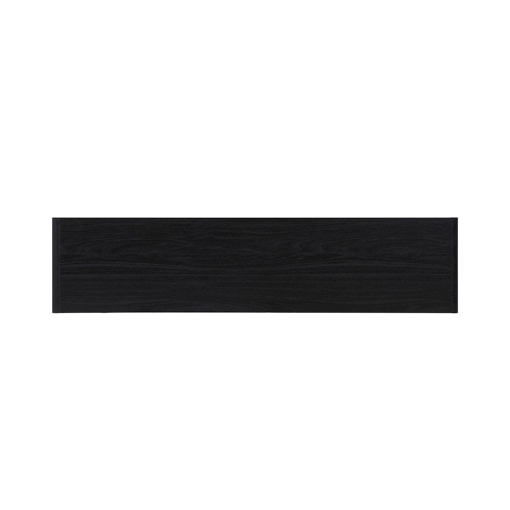 Wilson Slat Low TV Stand - 58"W x 14"D x 17.5"H - Black