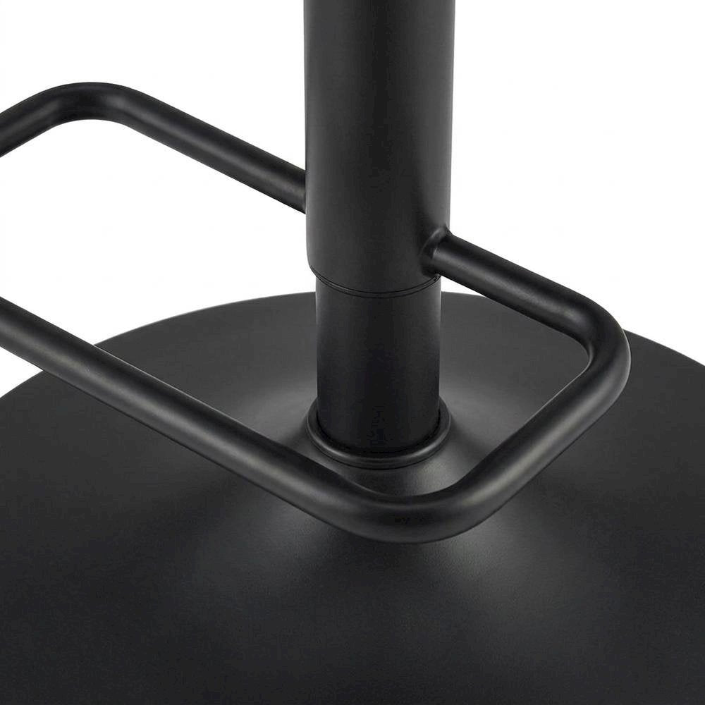 Faux Leather Low-Back Gaslift Bar Stool with Swivel Bucket Seat, Set of 2