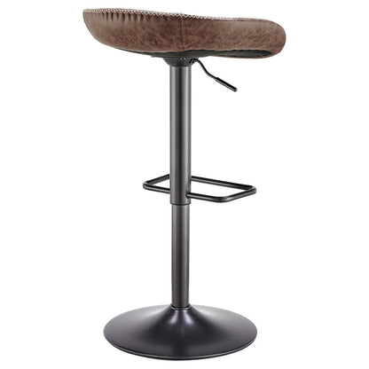 Rogue Faux Leather Gaslift Bar Stool, (Set of 2)
