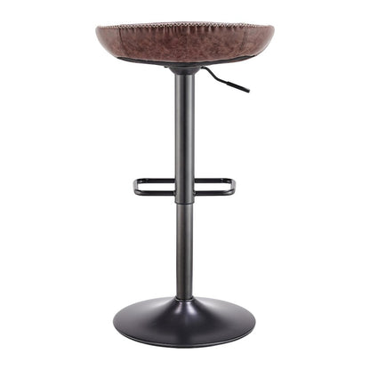 Rogue Faux Leather Gaslift Bar Stool, (Set of 2)
