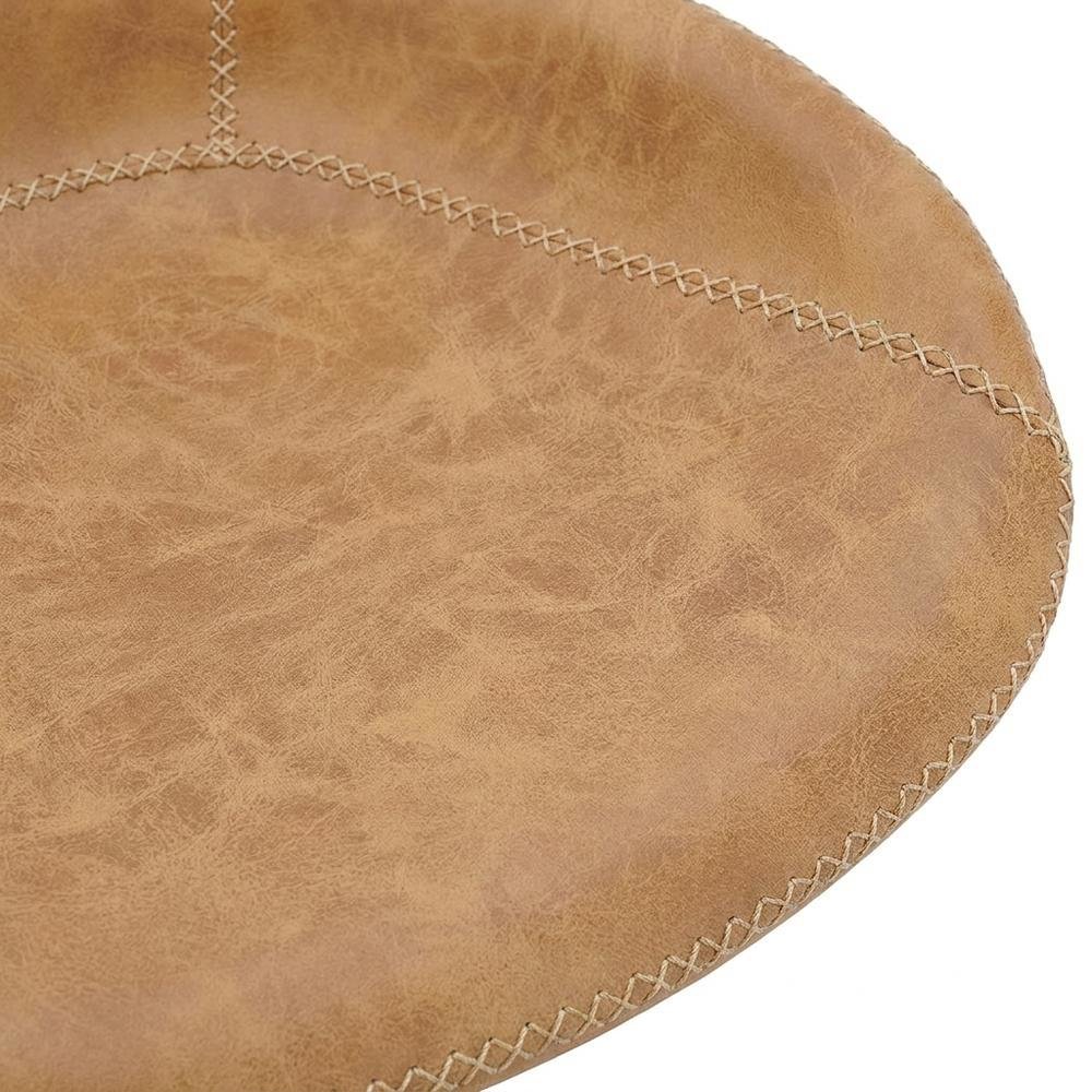 Faux Leather Gaslift Swivel Bar Stools with Adjustable Round Seat, Set of 2