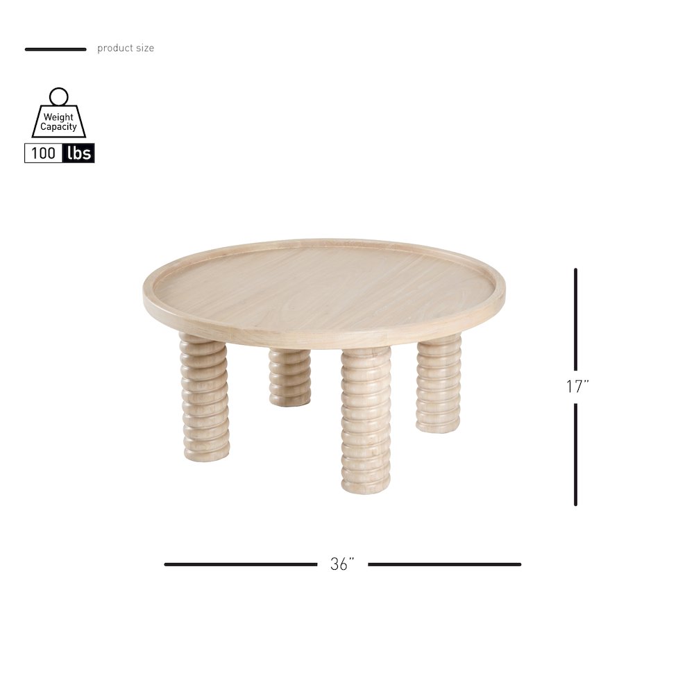 Crellin Coffee Table - Weathered Sand