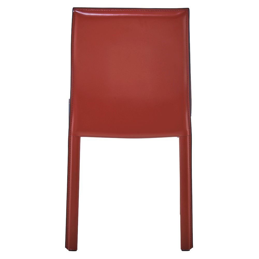 Recycled Leather Chair,Set of 2, Cordovan