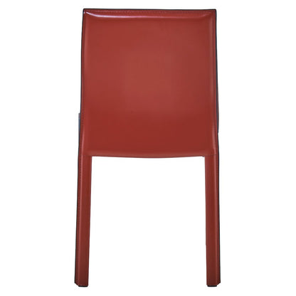 Recycled Leather Chair,Set of 2, Cordovan