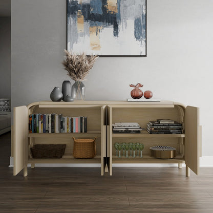 Serenia 4-Door Buffet - Weathered Sand