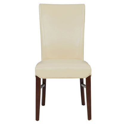 Bonded Leather Dining Chair,Set of 2, Cream
