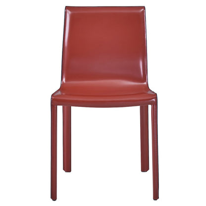 Recycled Leather Chair,Set of 2, Cordovan