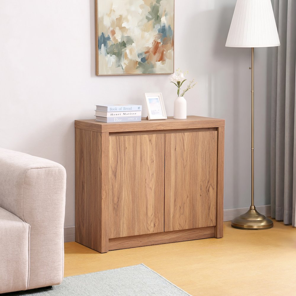 Larson 2-Door Cabinet - Terra Oak