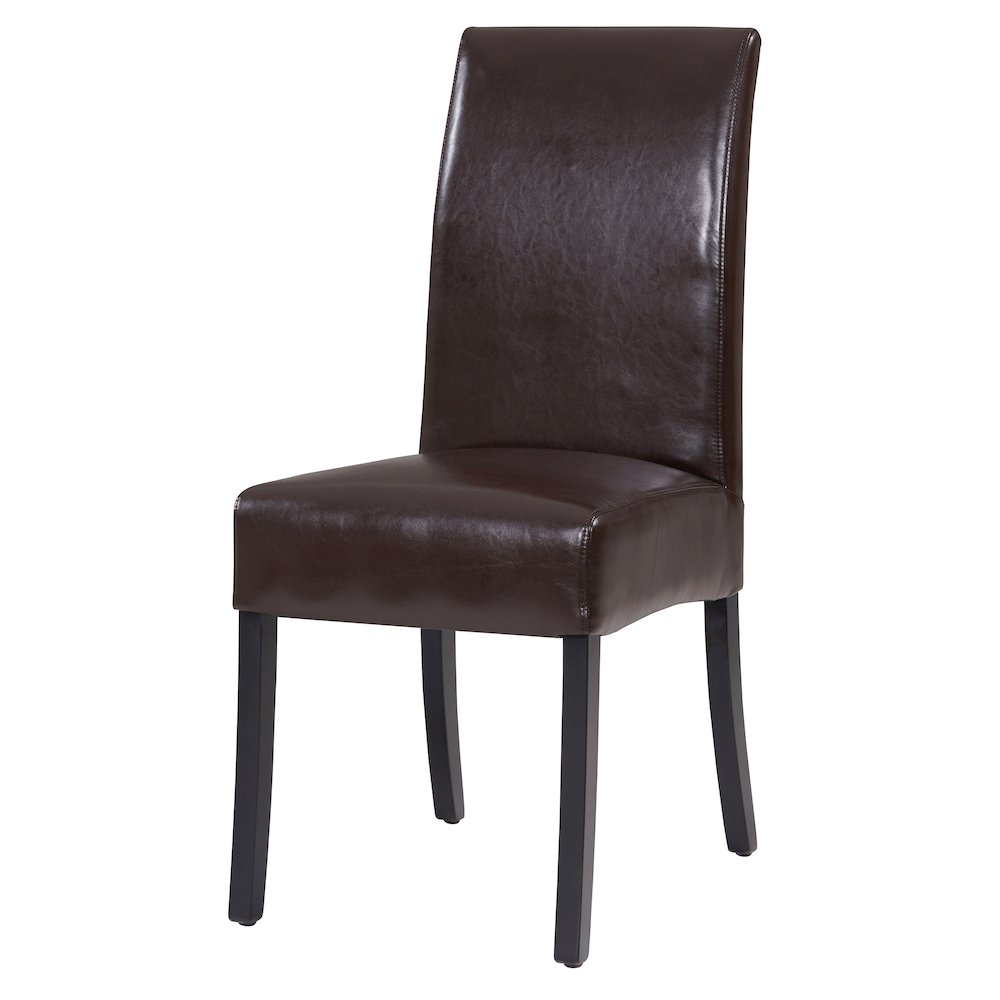 Leather Chair,Set of 2, Brown