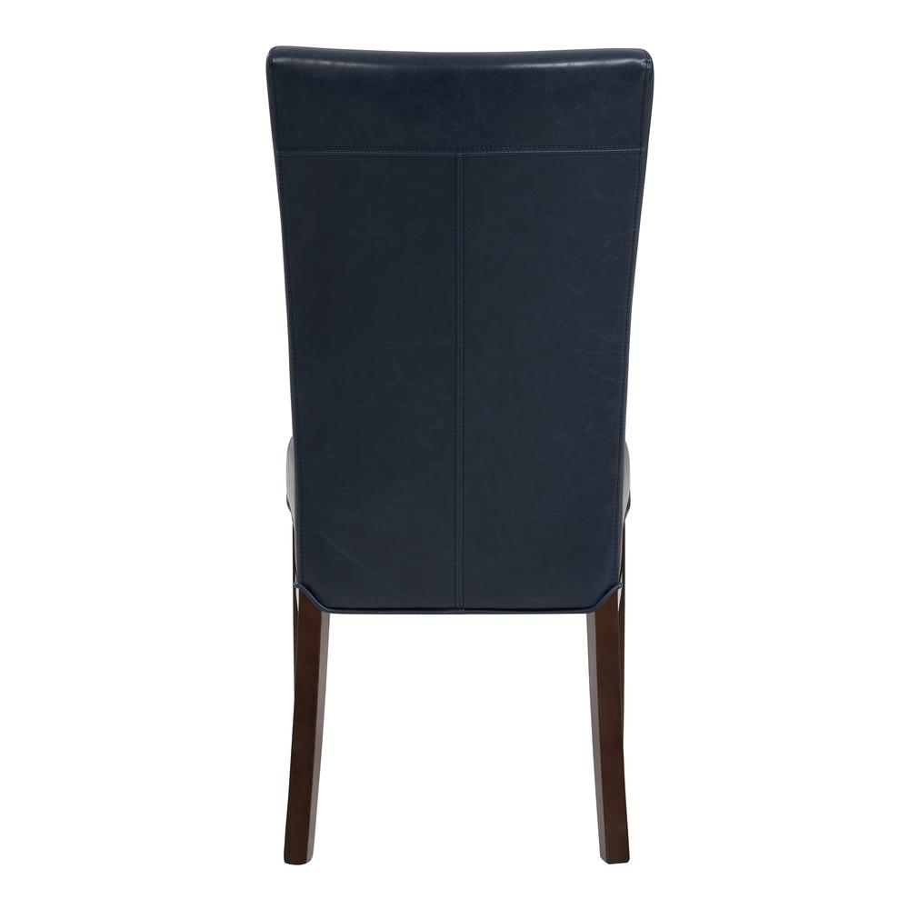 Bonded Leather Chair,Set of 2, Vintage Blue