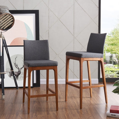 Devon Fabric Counter Stool, (Set of 2)