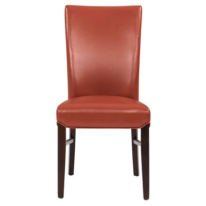 Bonded Leather Dining Chair,Set of 2, Pumpkin