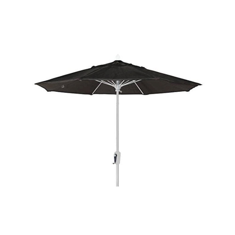 7.5' Oct Market 8 Rib Crank Lift with Black Marine Grade Solution Canopy