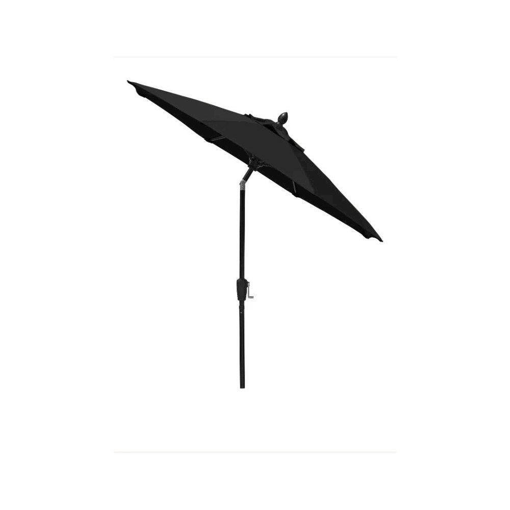 7.5' Oct Patio Umbrella 6 Rib Crank Lift with Pacific Blue Solution Canopy