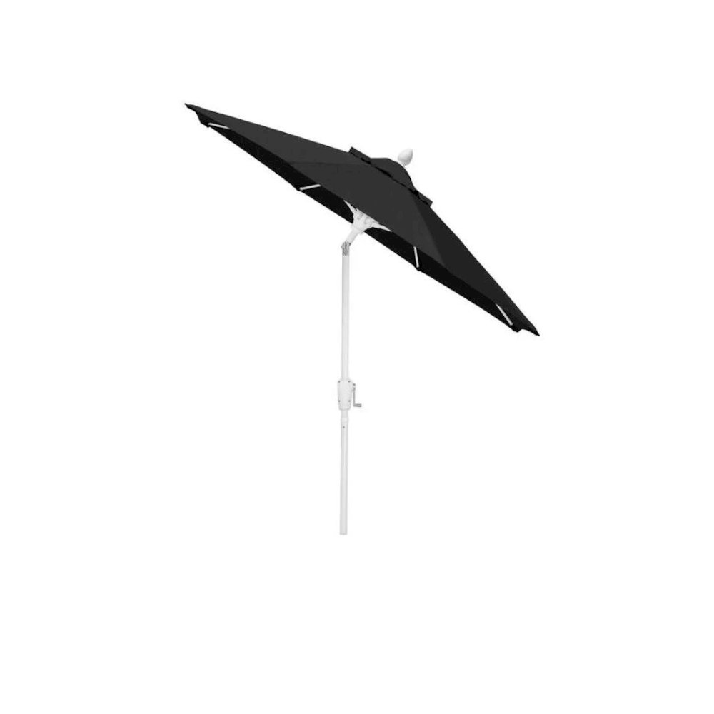 7.5' Oct Patio Umbrella 6 Rib Crank with Beige Solution Dyed Poly Canopy