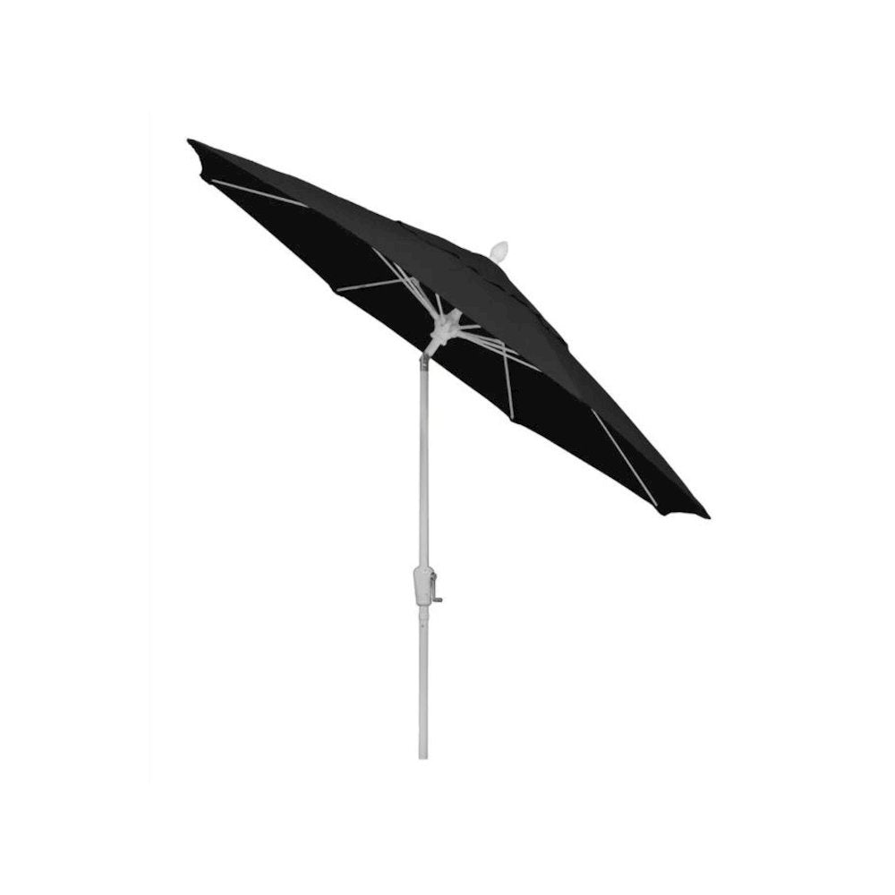 9' Oct Market 8 Rib Crank with Pacific Blue Marine Grade Solution Canopy