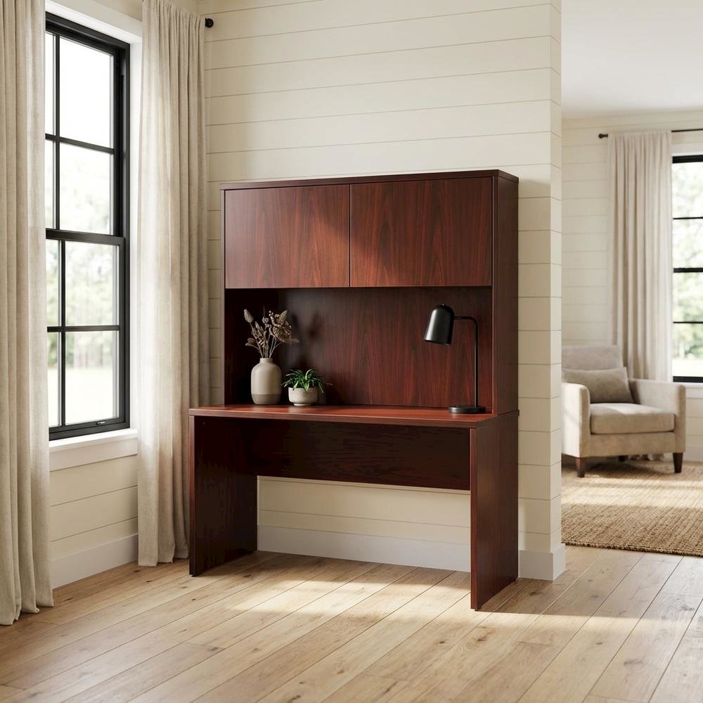 Mahogany Hutch with 2 Doors for Kitchen or Dining Storage