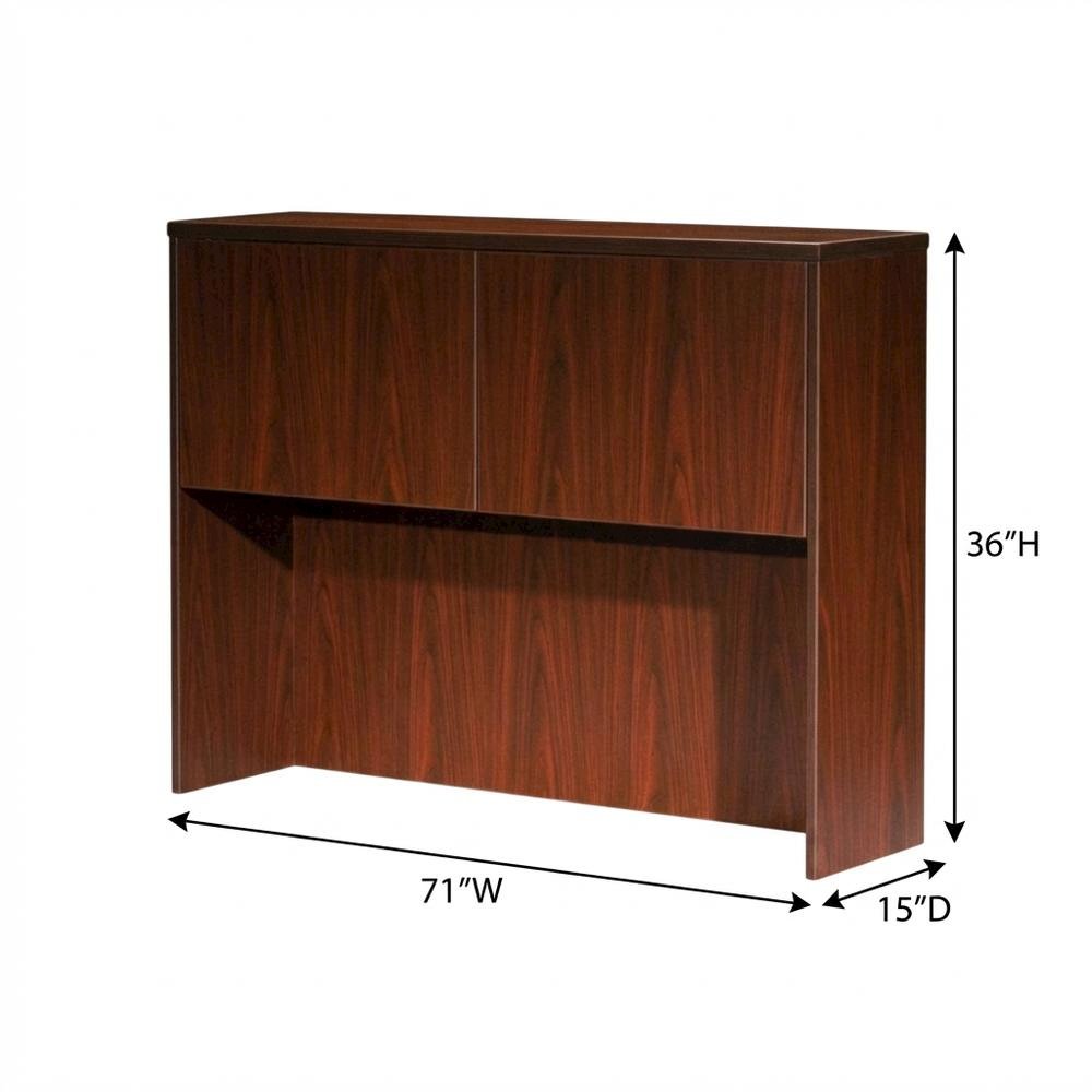 Mahogany Hutch with 2 Doors for Kitchen or Dining Storage