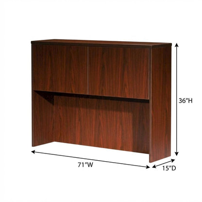 Mahogany Hutch with 2 Doors for Kitchen or Dining Storage
