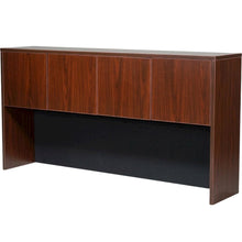 Mahogany Four Door Hutch with Classic Storage Design for Dining Room