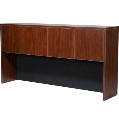 Mahogany Four Door Hutch with Classic Storage Design for Dining Room