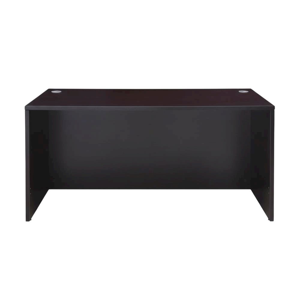 Mocha Office Desk With Spacious Work Surface And Elegant Finish