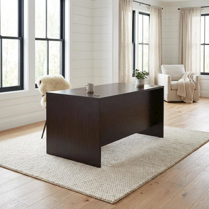 Mahogany Office Desk With Classic Design And Sturdy Construction