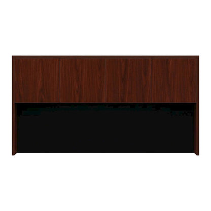 Mahogany Hutch with Doors for Storage and Display in Rustic Style
