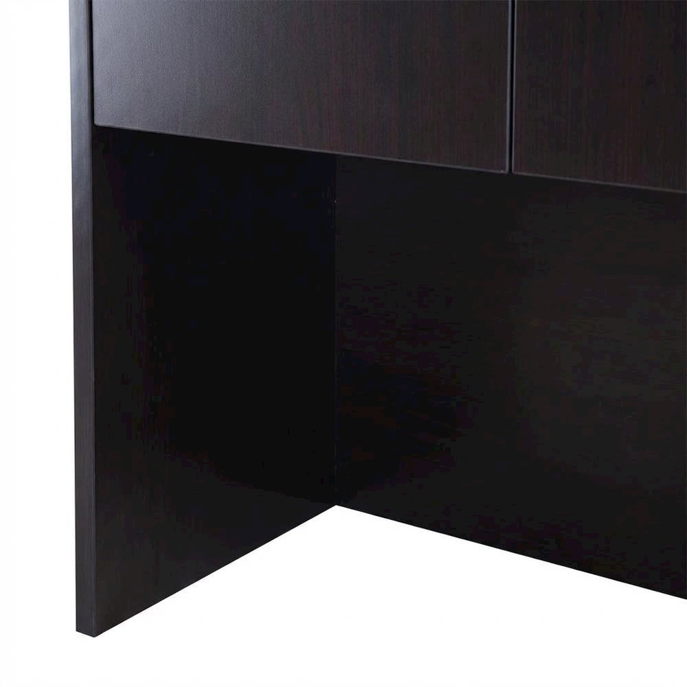 Mocha Hutch with Doors and Spacious Storage for Living Room or Kitchen
