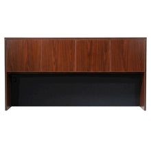 Mahogany Four Door Hutch with Classic Storage Design for Dining Room