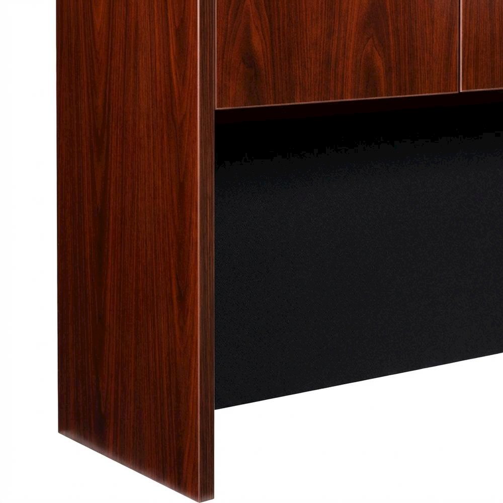 Mahogany Four Door Hutch with Classic Storage Design for Dining Room