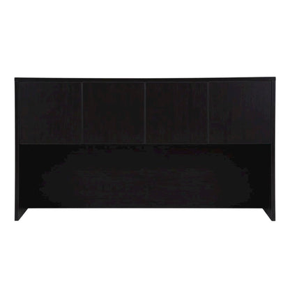 Mocha 66-Inch Four-Door Hutch with Ample Storage and Elegant Finish