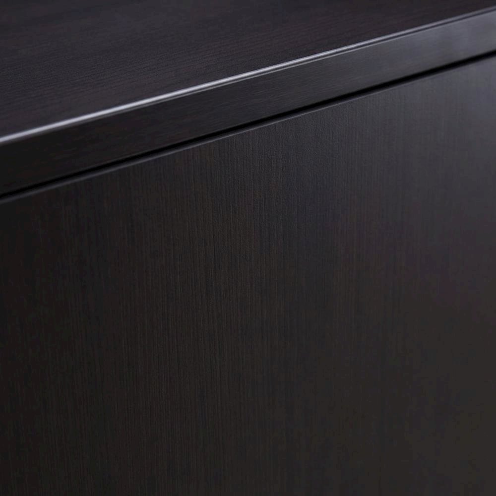 Mocha 66-Inch Four-Door Hutch with Ample Storage and Elegant Finish